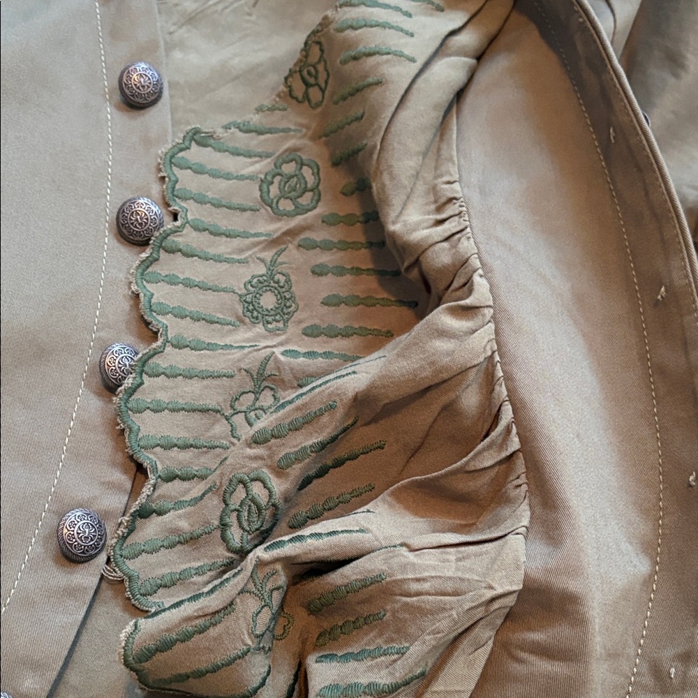 Sundance NWT Olive Button-Up Blazer ๐ - Picture 9 of 13